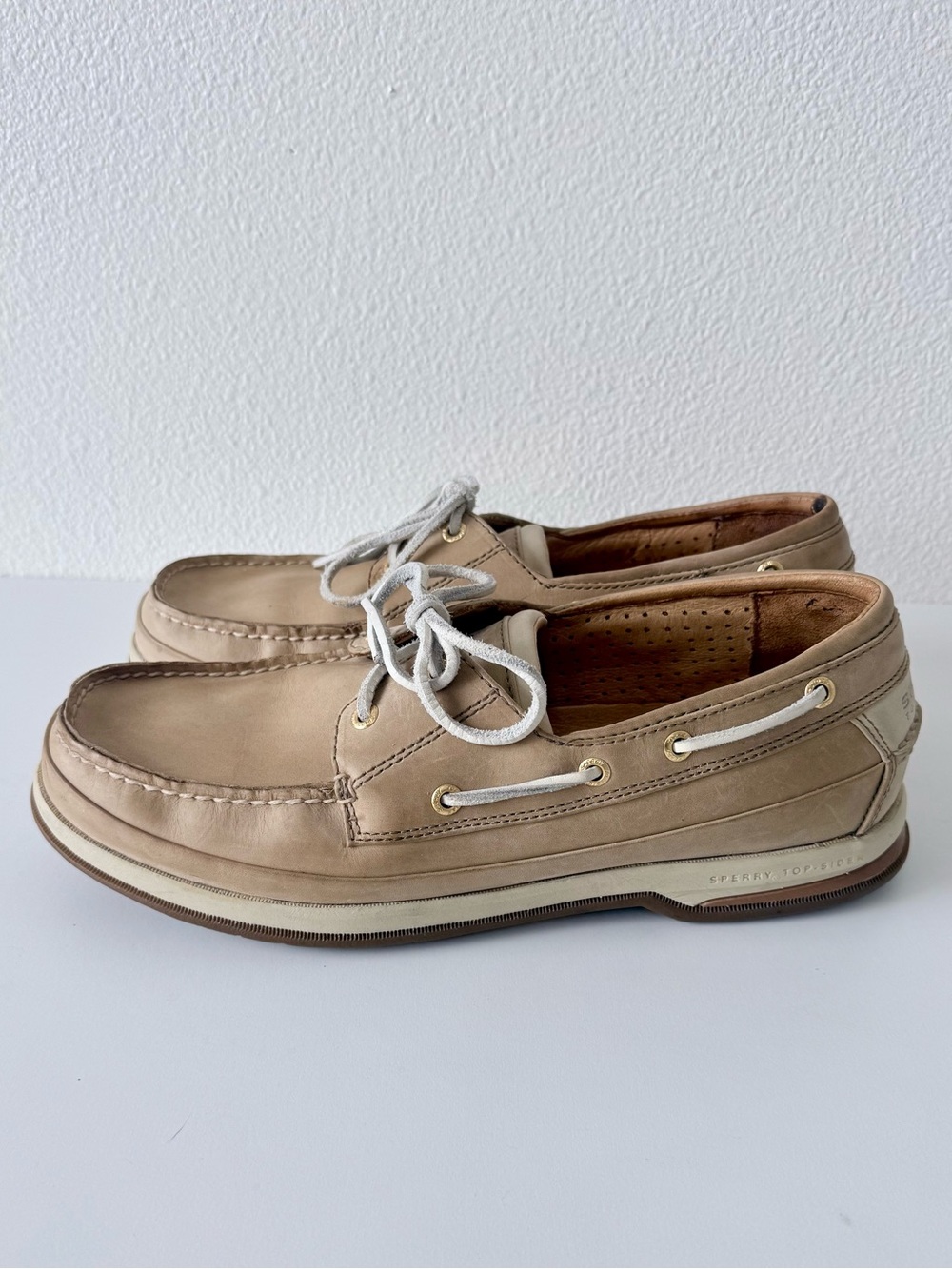 Sperry Top-Sider Gold Cup Authentic Original Boat Shoes Men's 11.5 M-Tan Leather